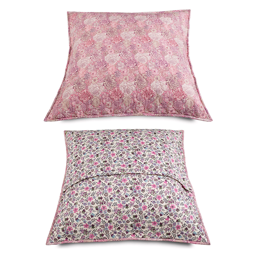 2 CUSHION Covers Liberty Fabrics Prints Sun 90  1 of 40X40cm and 1 of 60X60cm.