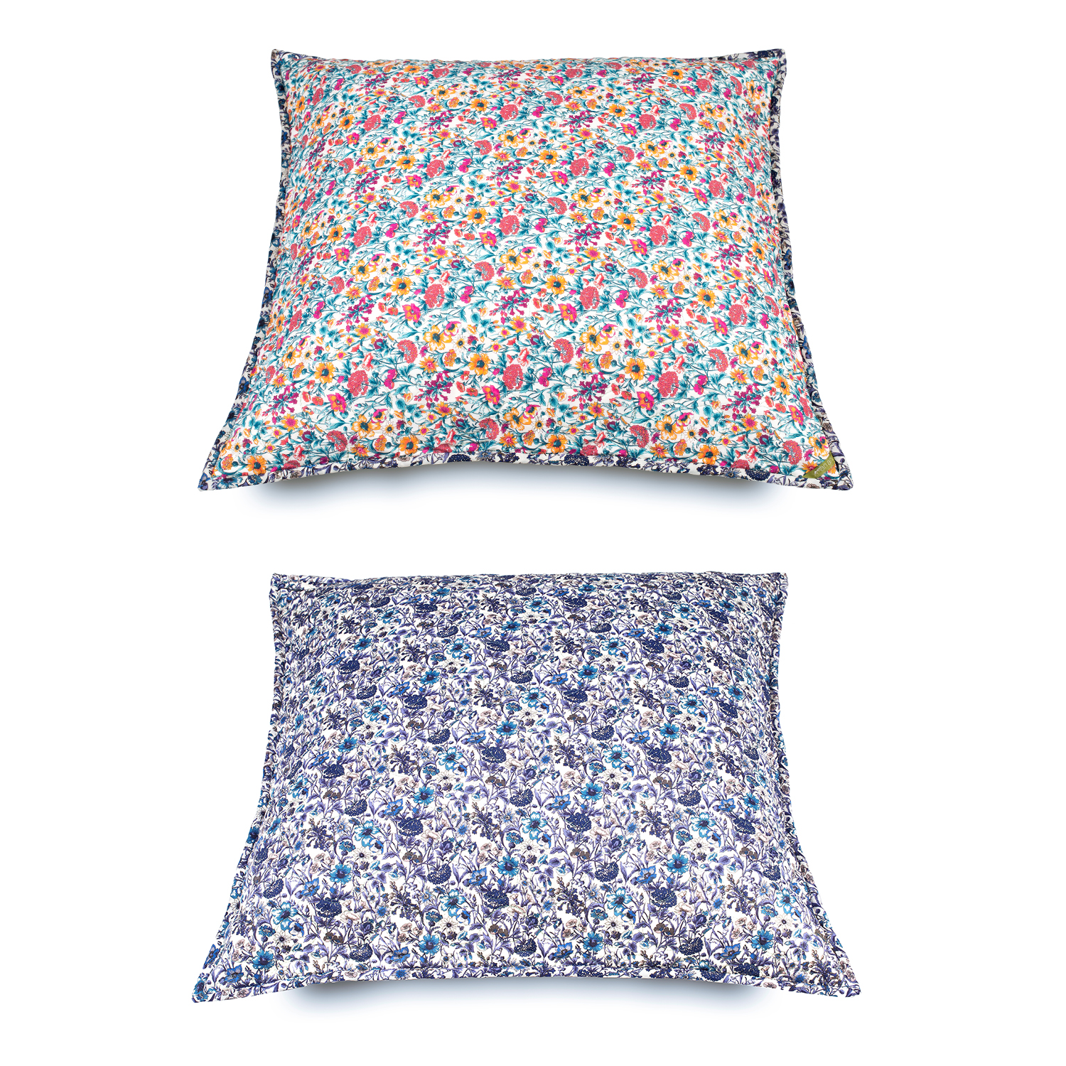 2 CUSHION Covers Liberty Fabrics Prints STAR 1001,  1 of 40X40cm and 1 of 60X60cm.